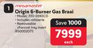 Megamaster Origin 6 Burner Gas Braai 720-0983CD