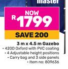 Camp Master Gazebo-3m x 4.5m