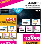 Skyworth 75"(190cm) UHD Smart TV