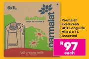 Parmalat EverFresh UHT Long Life Milk Assorted-6 x 1Ltr Each