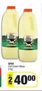 Spar Full Cream Maas-For 2 x 2Kg