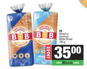 BB Sliced Or Unsliced White Bread-For 2 x 700g