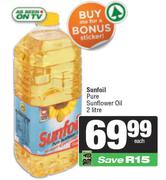 Sunfoil Pure Sunflower Oil-2L