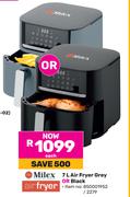 Milex 7L Air Fryer Grey Or Black