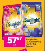 Sunlight Hand Or Auto Washing Powder Assorted-2Kg Each