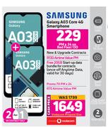 Samsung Galaxy A03 Core 4G Smartphone-Each