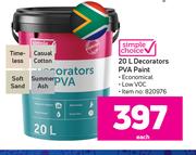 Simple Choice Decorators PVA Paint-20L