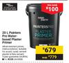 Fired Earth Painters Pro Water Based Plaster Primer 663896-20Ltr