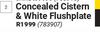 Concealed Cistern & White Flushplate 783907