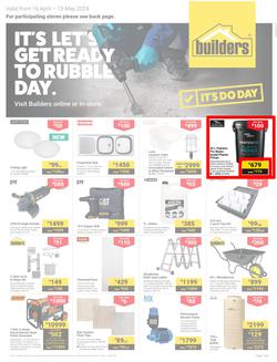 Builders Western Cape & Gqeberha : It's Let's Get Ready To Rubble Day (16 April - 13 May 2024), page 1