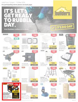Builders Western Cape & Gqeberha : It's Let's Get Ready To Rubble Day (16 April - 13 May 2024), page 1