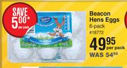 Beacon Hens Eggs 6 Pack-Per Pack