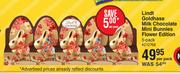 Lindt Goldhase Milk Chocolate Mini Bunnies Flower Edition 5 Pack-Per Pack