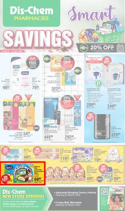 Dis-Chem : Smart Savings (16 March - 10 April 2023), page 1