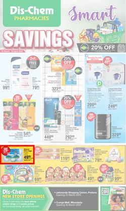 Dis-Chem : Smart Savings (16 March - 10 April 2023), page 1