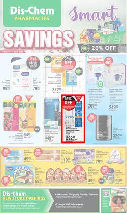 Dis-Chem : Smart Savings (16 March - 10 April 2023), page 1