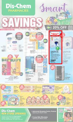 Dis-Chem : Smart Savings (16 March - 10 April 2023), page 1