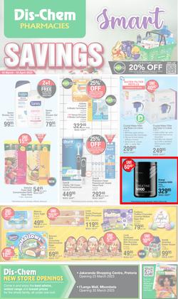 Dis-Chem : Smart Savings (16 March - 10 April 2023), page 1