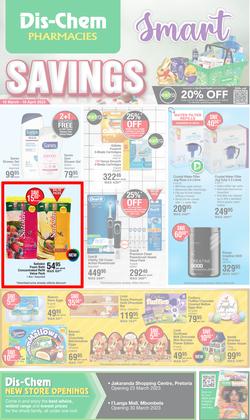 Dis-Chem : Smart Savings (16 March - 10 April 2023), page 1