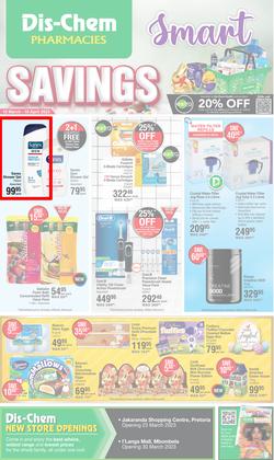 Dis-Chem : Smart Savings (16 March - 10 April 2023), page 1