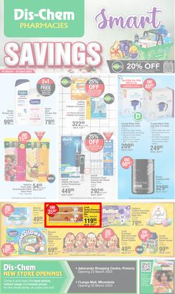 Dis-Chem : Smart Savings (16 March - 10 April 2023), page 1