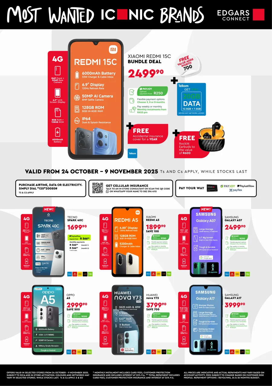 Edgars Connect : Most Wanted Iconic Brands (24 October - 09 November 2025)