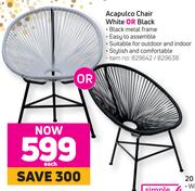 Acapulco Chair (White Or Black)-Each