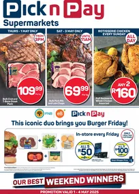 Pick n Pay KwaZulu-Natal : Weekend Specials (01 May - 04 May 2025)