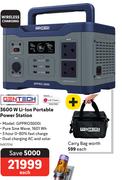 Gentech 3600W Li-Ion Portable Power Station GPPRO3600i