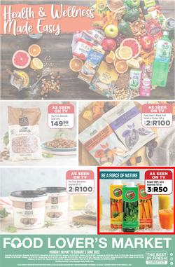 Food Lover's Market Western Cape : Health & Wellness Made Easy (30 May - 05 June 2022), page 1