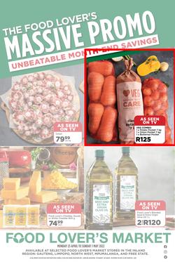 Food Lover's Market Gauteng, Limpopo, North West, Mpumalanga & Free State : Unbeatable Month-End Savings (25 April - 01 May 2022), page 1