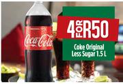 Coke Original Less Sugar 1.5Ltr-For 4