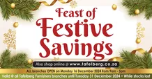 Tafelberg Furnishers : Festive Savings (13 December - 31 December 2024)