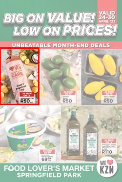Food Lover's Market Springfield Park : Unbeatable Month-End Deals (24 April - 30 April 2023), page 1