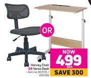 Harvey Chair Or Verso Desk-Each
