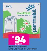 Parmalat Ever Fresh Long Life Milk Assorted-6 x 1L Per Pack