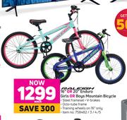 Raleigh 16" Or 20" Enduro Girls Or Boys Mountain Bicycle-Each