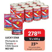 Lucky Star Pilchards In Tomato Or Chilli Sauce-12 x 400g