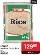 Econo Medium Grain Rice-10Kg Each