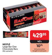 Nestle Large Bar One Chocolate Bars (All Variants)-40's