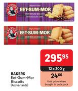 Bakers Eet Sum Mor Biscuits (All Variants)-12 x 200g