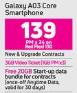Samsung Galaxy A03 Core Smartphone-On Red Flexi130 