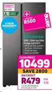 Hisense 508L Side By Side Fridge H670SIT