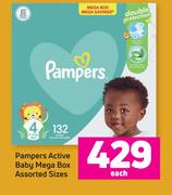 Pampers Active Baby Mega Box (Assorted Sizes)-Each
