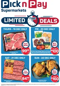 Pick n Pay KwaZulu-Natal : Weekend Specials (19 December - 22 December 2024)