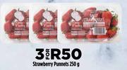 Strawberry Punnets-3 x 250g