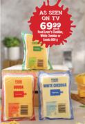Food Lover's Cheddar, White Cheddar Or Gouda-800g Each