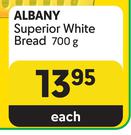 Albany Superior White Bread -700g Each