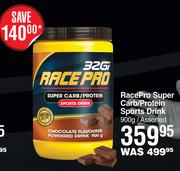 32Gi Race Pro Super Carb/Protein Sports Drink Assorted-900g