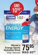 USN Winner's Energy Sports Hydration Drink Assorted-500g